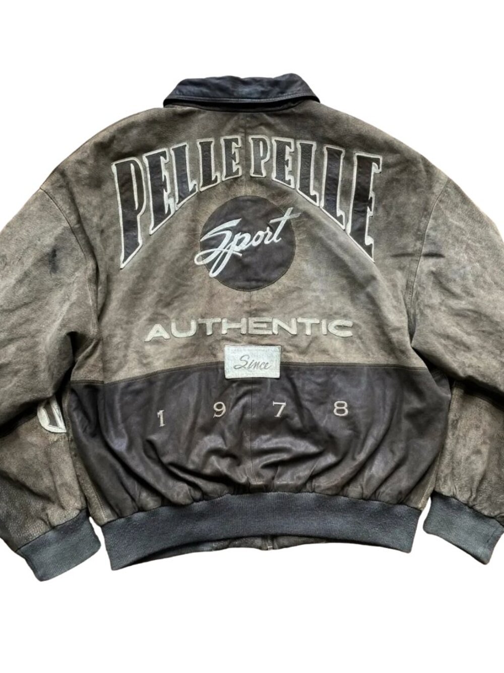 Pelle Pelle Marc Buchanan 1978 Brown Leather Vintage Bomber